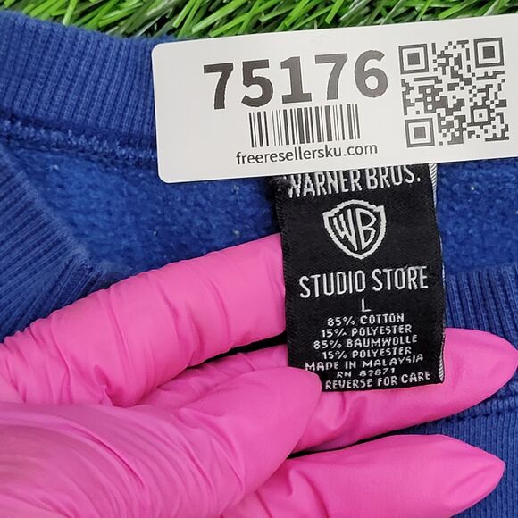 Vintage Tasmanian Devil Sweatshirt Womens Large 24x23 Blue - Picture 10 of 15